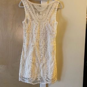 White lace dress